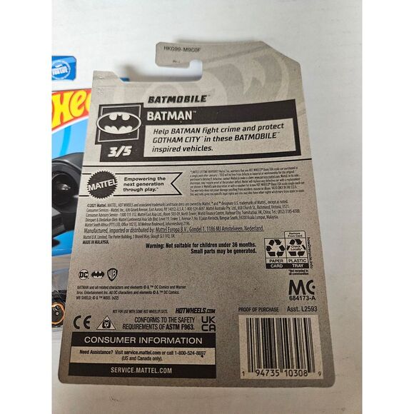 Hot Wheels Batmobile 103/250‎ 2022 - Picture 5 of 5